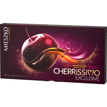 Mieszko Cherrisimo Exclusive Praliny z wiśnią w alkoholu 142 g