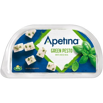 Arla Apetina Ser biały typu śródziemnomorskiego w zalewie olejowej z pesto 100 g