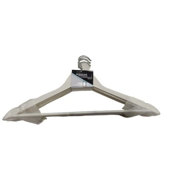 Wieszak drewniany biały 5321 - kpl. - 5 szt.