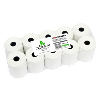 Rolka termiczna Zdrowy Paragon Emerson 57 mm x 20 m, zgrzewka = 10 szt., nie zawierają bisfenoli (m.in. BPA i BPS)