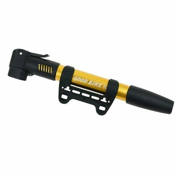 Pompka rowerowa mini Dual, kolor złoty