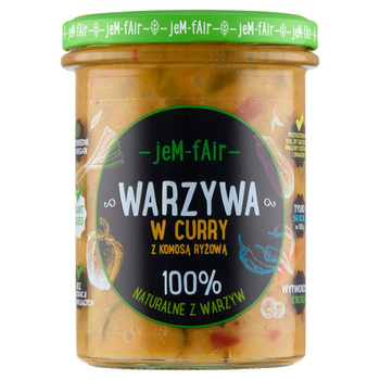 Jem Fair Warzywa w curry z komosą ryżową 380g