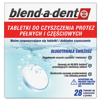 Blend-A-Dent Tabletki do czyszczenia protez, 28 sztuk