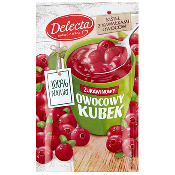 Delecta Owocowy kubek Kisiel smak żurawinowy 30 g