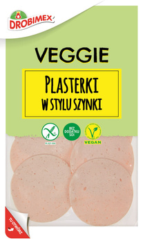 Veggie Plasterki w stylu szynki 80g Drobimex