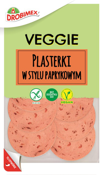 Veggie Plasterki w stylu paprykowym 80g Drobimex