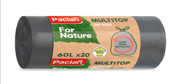 Paclan For Nature Multitop Worki na śmieci 60 l 20 Pieces