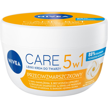NIVEA Care 3w1 Lekki krem do twarzy przeciwzmarszczkowy 100ml