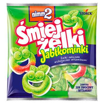 nimm2 Śmiejżelki Jabłkominki Żelki owocowe wzbogacone witaminami 90 g