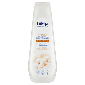 Luksja Creamy & Soft Kremowy płyn do kąpielimleczko bawełniane i Prowitamina B5 900ml
