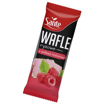 Sante Wafle ryżowe z polewą malinową 66 g