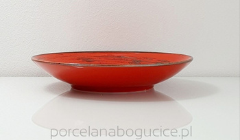 Talerzgłęboki Nostalgia Red Porcelana Bogucice