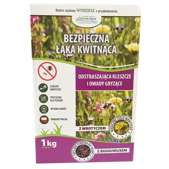 Mieszanka bezpieczna łąka z biohumusem 1 kg Sowul