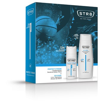 STR8 Performance Zestaw: dezodorant w aerozolu Protect Extreme 150ml + żel pod prysznic Icy Cool 400ml