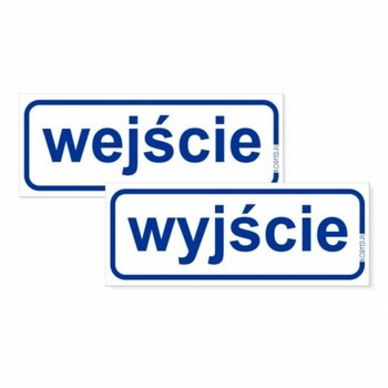 KORFED Naklejki Wejście/Wyjście kpl. x 2 szt.