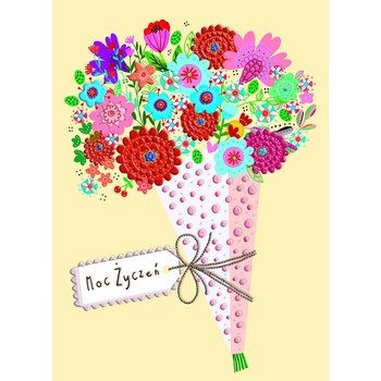 Karnet B6. Rożek kwiatowy