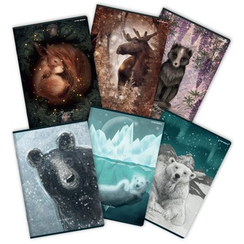 Zeszyt Forest/Ice A4 60k kratka z marginesem TOP 2000