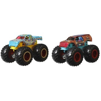 Hot Wheels Monster Trucks Dwupak pojazdów w skali 1:64 Asortyment, FYJ64