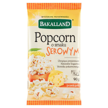 Bakalland Popcorn o smaku serowym 90 g