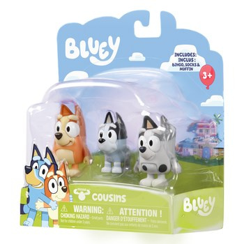 Bluey Figurki 3Pak Kuzyni