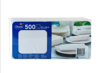 Duni Serwetki 1 warstwowe 33x33 cmgranatowy 500 szt