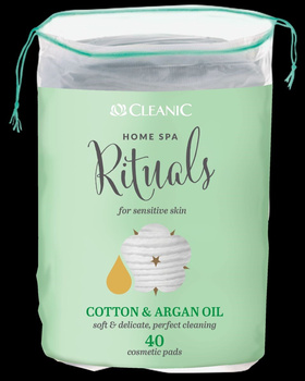 Płatki kosmetyczne Cleanic Home Spa Rituals Argan owalne, 40 szt.