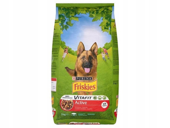 Friskies 5 Promises Active Karma dla dorosłych psów z wołowiną 3 kg