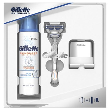 Gillette Zestaw podarunkowy z maszynką do golenia SkinGuard + żel do golenia