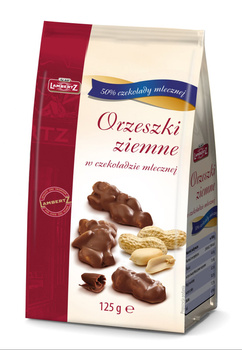 Lambertz Orzeszki ziemne oblane czekoladą 125 g