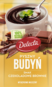 Delecta Pyszny budyń smak czekoladowe brownie 43 g