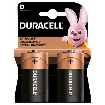Baterie alkaliczne Duracell typ D 2szt. upgrade