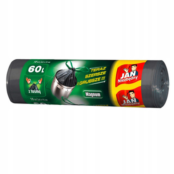 Jan Niezbędny Magnum Flex & Strong Worki z taśmą 60 l 10 sztuk