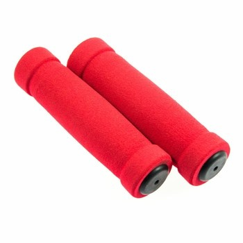 Chwyty piankowe do kierownicy rowerowej MOUSSE, długość: 13cm, czerwone