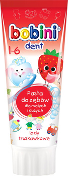 Bobini Dent Pasta do zębów lody truskawkowe 1-6 75 ml