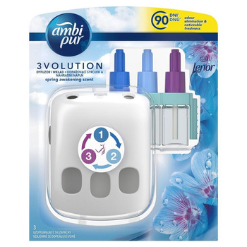 Ambi Pur 3Volution Elektryczny odświeżacz powietrza, zestaw startowy, Spring Awakening 20ml