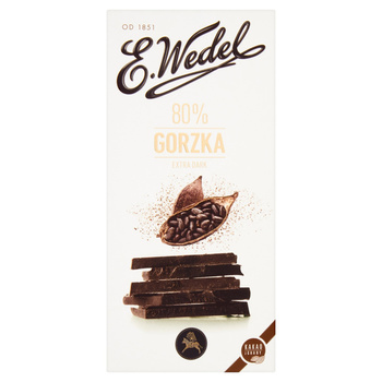 E Wedel Czekoladagorzka 80% 100g