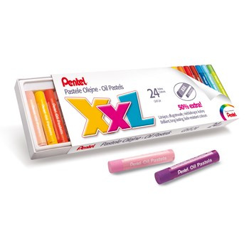 Pentel Pastele olejne XXL w 24 kolorach, GHT-24