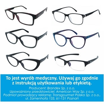 Okulary do czytania z antyrefleksem