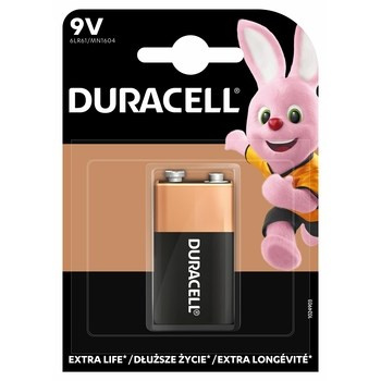 Bateria alkaliczna Duracell typ 9V 1 szt.  upgrade
