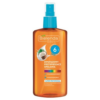 Bielenda BIKINI Dwufazowy przyspieszacz opalania SPF 6, 150 ml