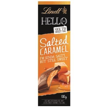 LINDT CZEK SALTED CARMEL 100G
