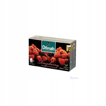 Dilmah Raspberry Cejlońska czarna herbata 30 g (20 x 1,5 g)