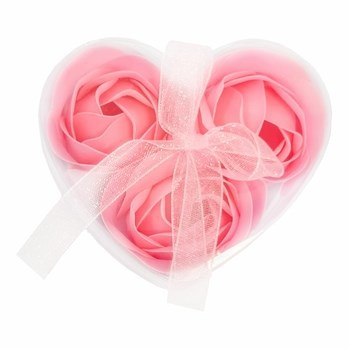 Mydlane róże 3 szt. Różowe