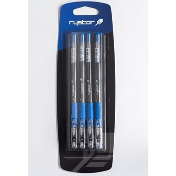 Pióro żelowe G-032  FUN GEL  niebieski 4szt. blister Rystor