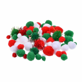 Pomponiki do zestawu zrób to sam  (80 szt.)