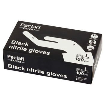 Paclan Rękawice nitrylowe L 100 sztuk