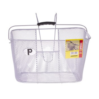 Koszyk na kierownice 30x42x37 srebrny