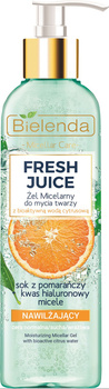 Bielenda Fresh Juice Żel micelarny do mycia twarzy z bioaktywną wodą cytrusową nawilżający 190g