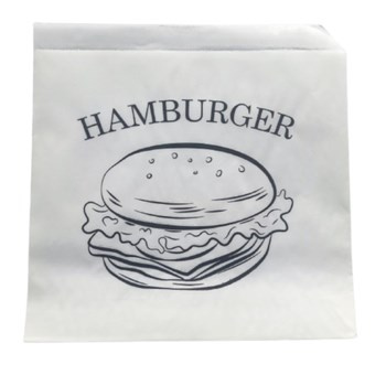 Torebka Fast Food Hamburger XL powlekana opakowanie 250 sztuk, Green Heaven