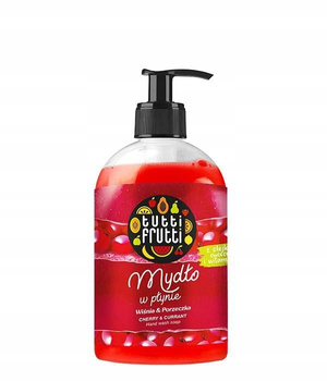 Tutti Frutti Wiśnia i Porzeczka Mydło w płynie z olejkami owocowymi i witaminą A 500ml